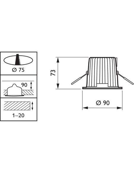 Philips RS120B LED-Strahler, 4000 K, festes Weiß. Optimale Beleuchtung